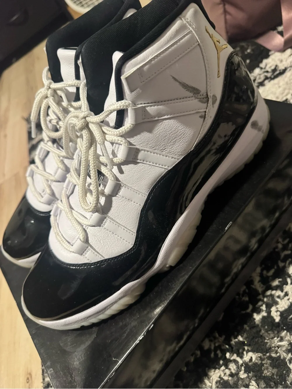 Jordan 11 White & Black Men's Sneakers